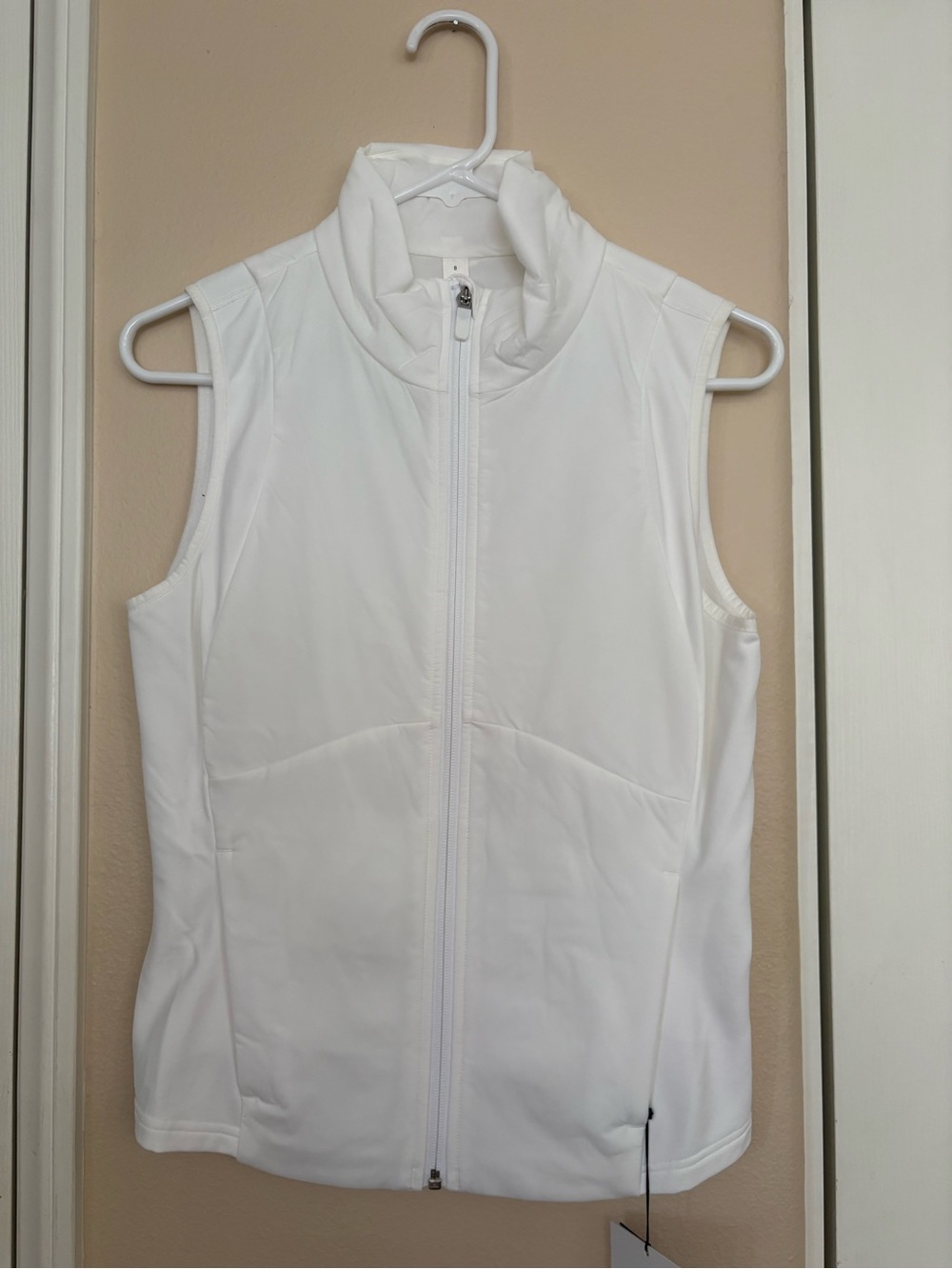 NWT Lululemon White Define Vest Full Zip Size 8